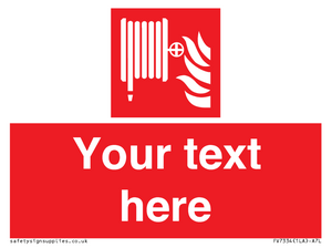 Custom Fire hose reel Sign